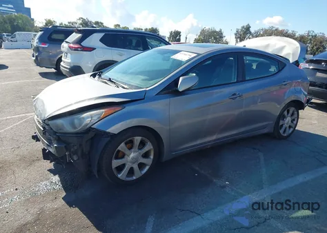 2012 Hyundai Elantra Limited (Ulsan Plant) z USA, uszkodzony, nr VIN KMHDH4AEXCU493206